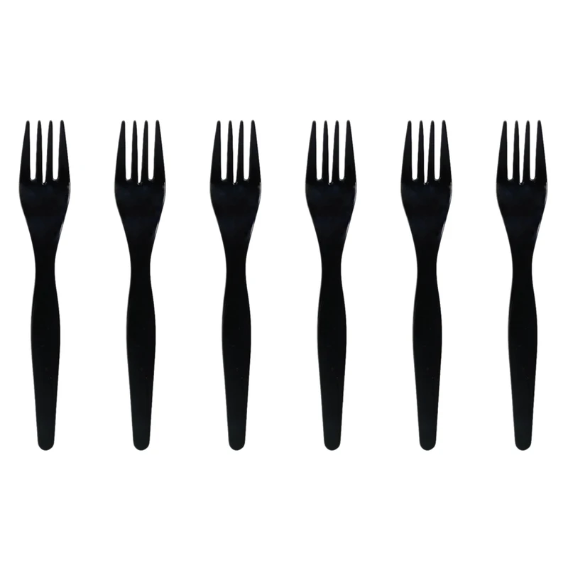 چنگال یکبار مصرف مدل چنار مجموعه ۶ عددی