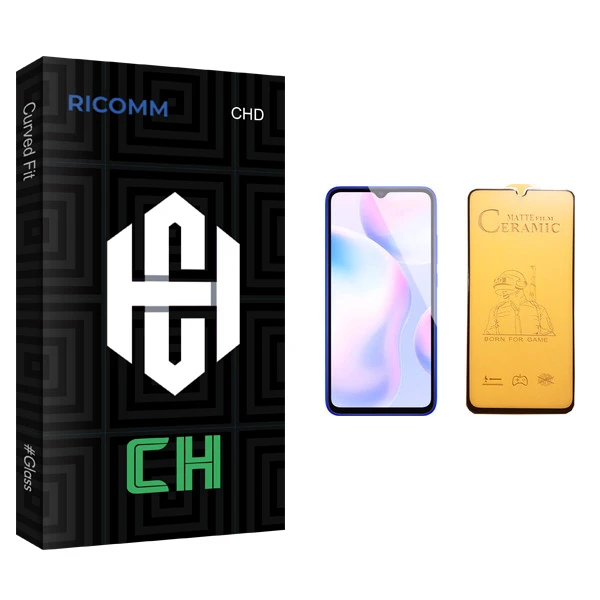 محافظ صفحه نمایش سرامیکی ریکام مدل CH glass مناسب برای گوشی موبایل شیائومی Redmi 9A