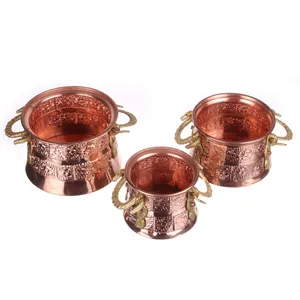 سرویس پخت و پز سیسمونی 3 پارچه مسی مدل Copper