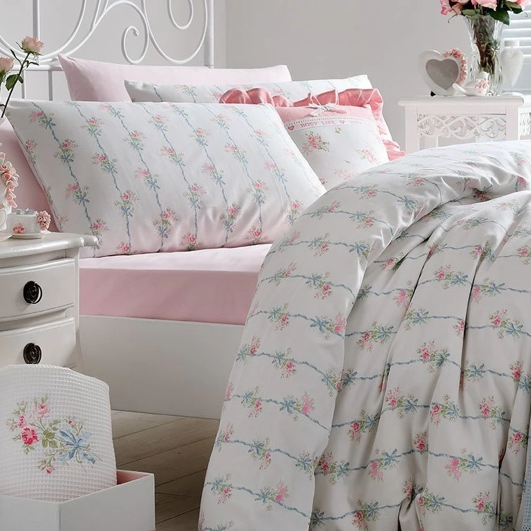 سرویس ملحفه 2 نفره 3 تکه انگلیش هوم مدل Brittle Rose