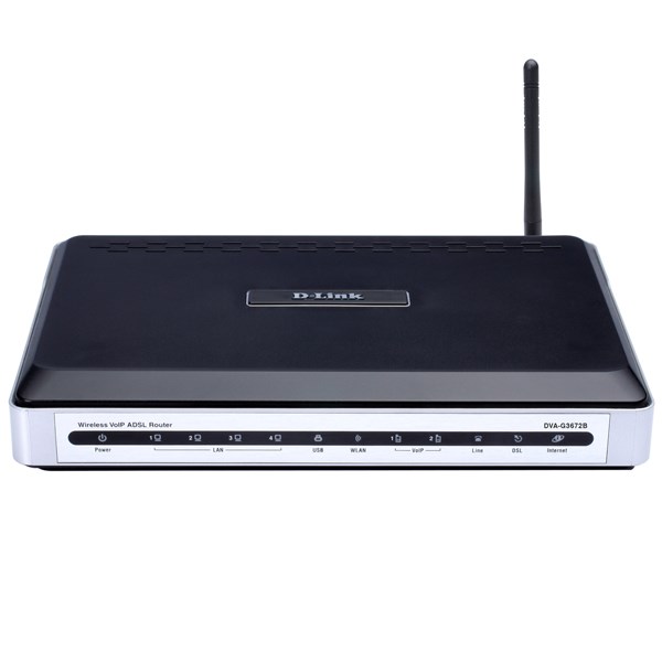 مودم-روتر +ADSL2 و بی‌سیم دی-لینک مدل DVA-G3672B