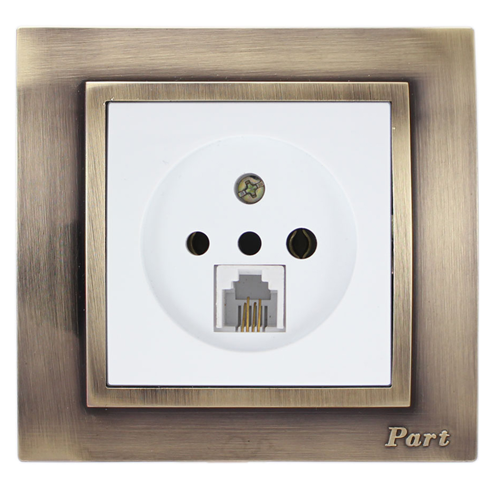 پریز تلفن پارت الکتریک کد 5798W4028