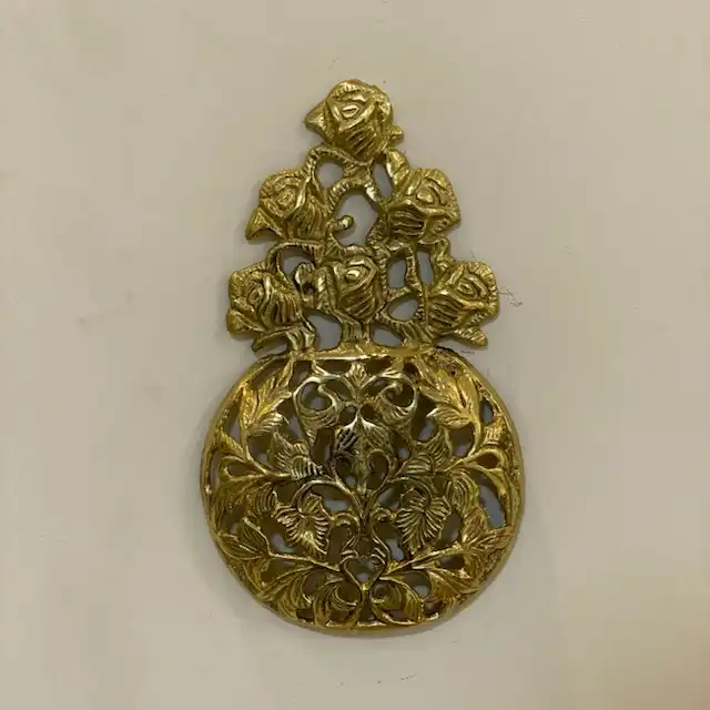 دکوری برنجی مدل دیوارکوب گرد829-360g