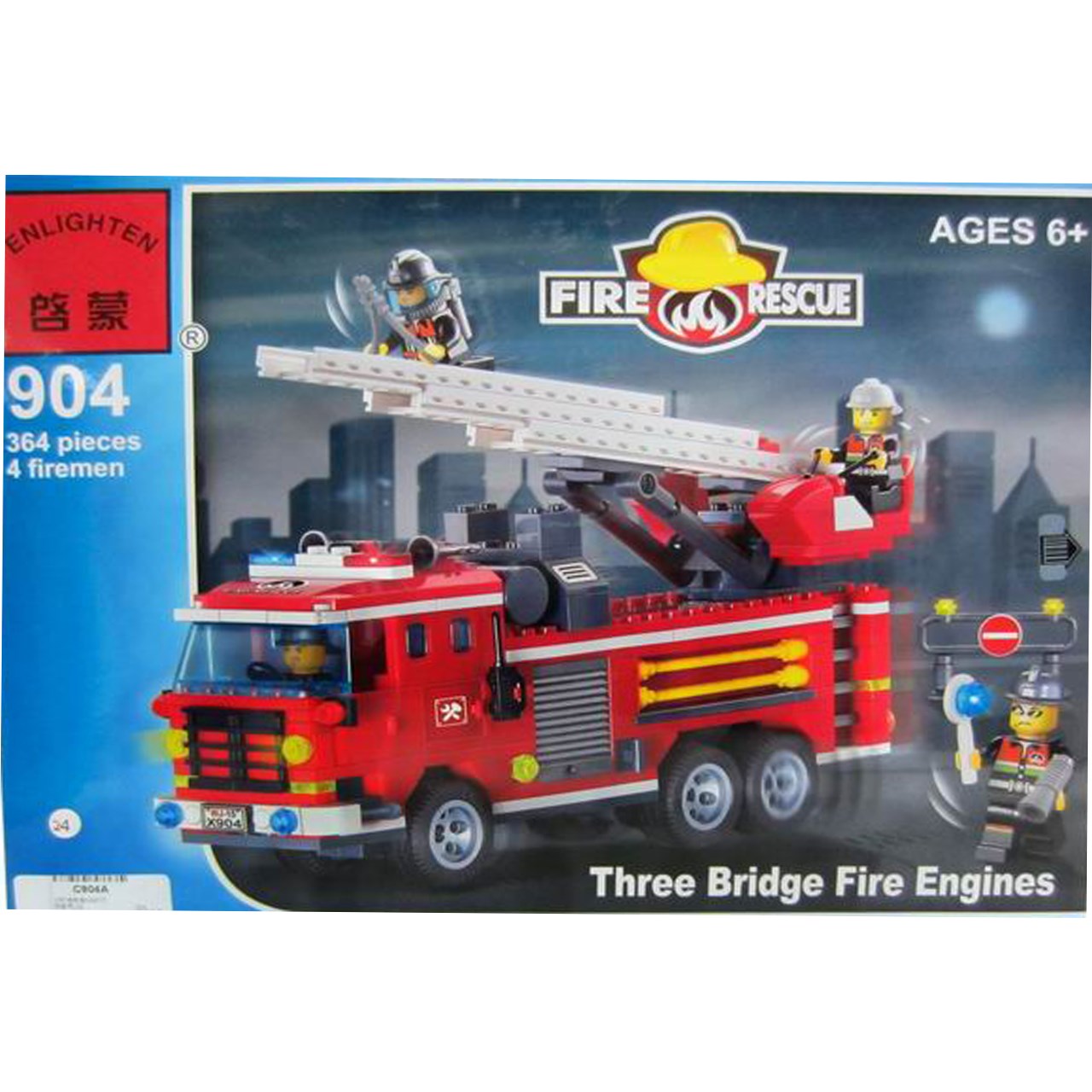 لگو آتش نشانی انلایتن مدل 904 تعداد364  قطعه