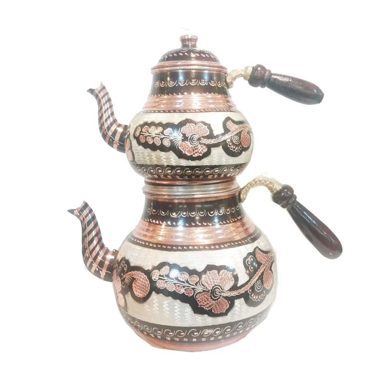 کتری و قوری مسی میناکاری گوهرچین کد 45443