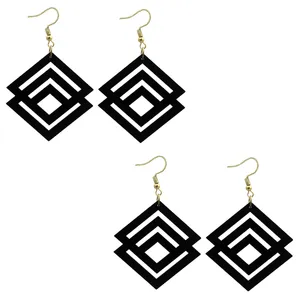 گوشواره زنانه هانستو مدل E2-109 مجموعه دو عددی