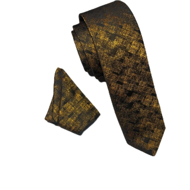 ست کراوات و دستمال جیب مردانه مدل 709LX