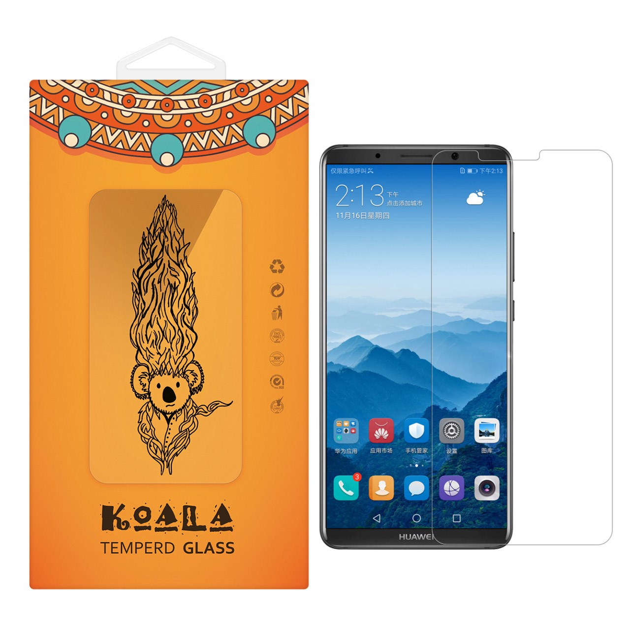 نقد و بررسی محافظ صفحه نمایش شیشه ای کوالا مدل Tempered مناسب برای گوشی موبایل هوآوی Mate 10 توسط خریداران
