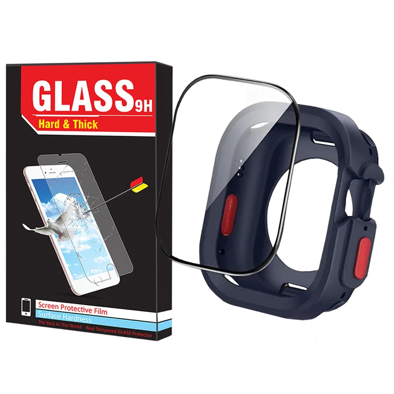 کاور هارد اند تیک مدل SIC Armor HT مناسب برای اپل واچ سری 7/8/9 سایز 45 میلی متری به همراه محافظ صفحه نمایش