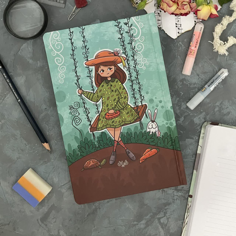 دفتر یادداشت ۱۲۰ برگ دایان مدل اروپایی طرح امیلی 6