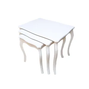 میز عسلی مستطیل کد F20 مجموعه 3 عددی
