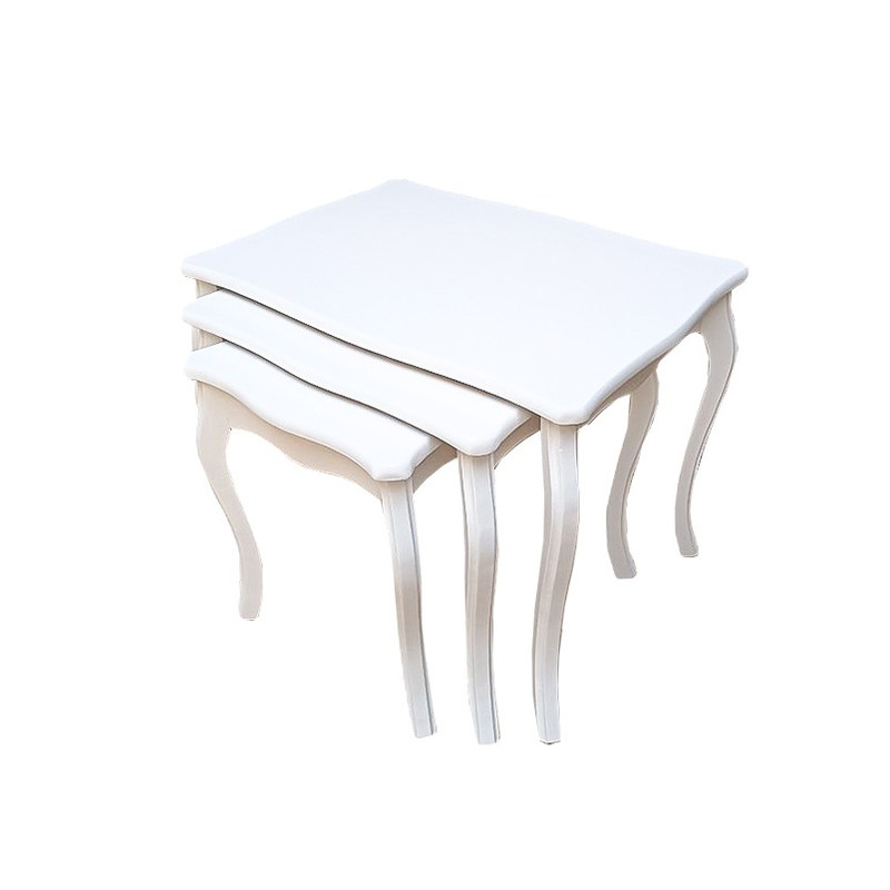 میز عسلی مستطیل کد F20 مجموعه 3 عددی