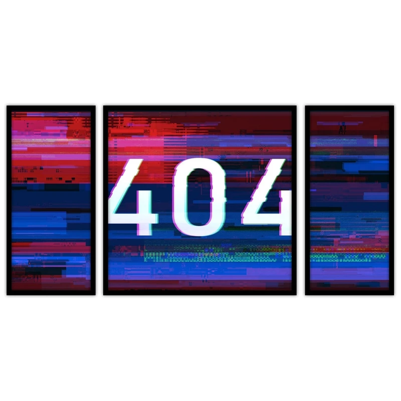 تابلو بکلیت طرح کامپیوتر ارور  error مدل B-bu3576 مجموعه 3 عددی