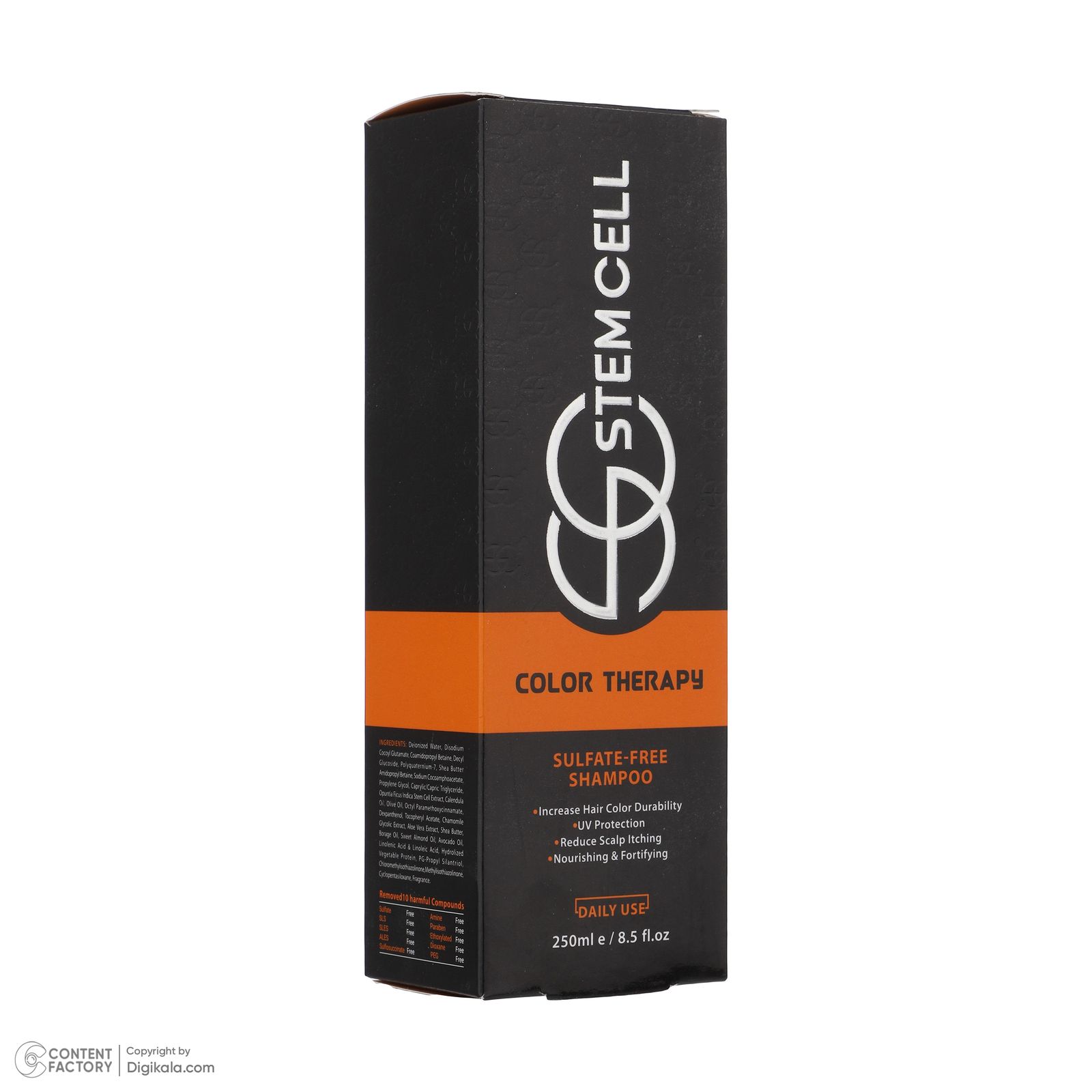 شامپو مو استم سل مدل Sulfate Free مناسب موهای رنگ شده و هايلايت شده حجم 250 ميلی ليتر -  - 4