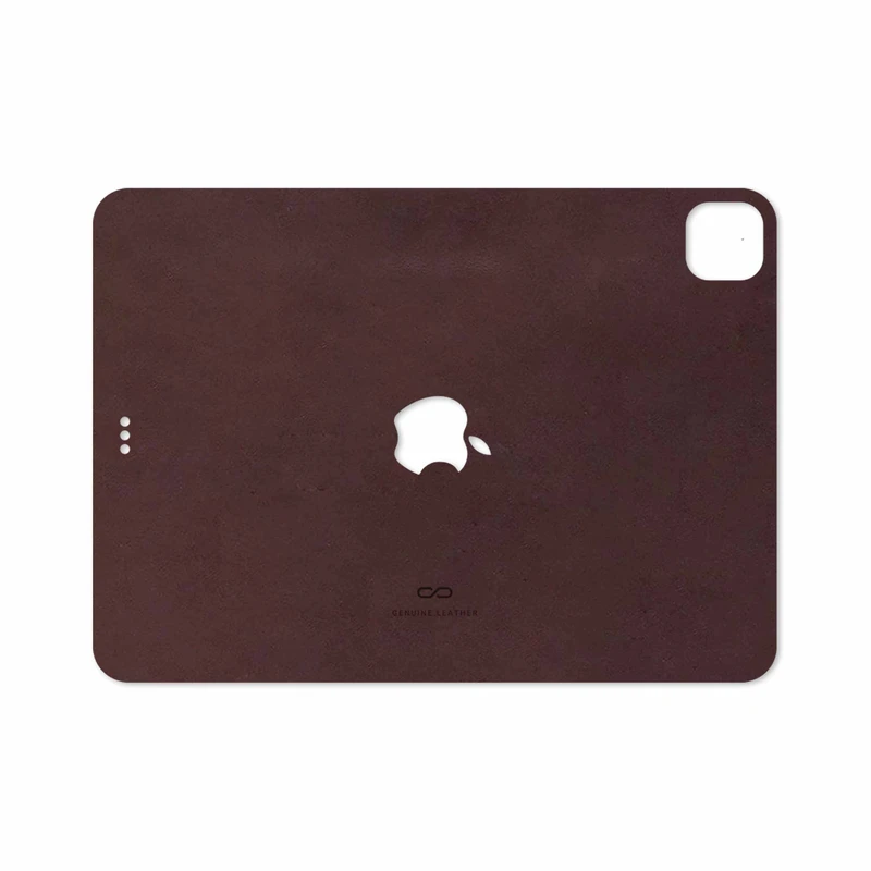 برچسب پوششی ماهوت مدل Matte-Dark-Brown-Leather مناسب برای تبلت اپل iPad Pro 11 (GEN 2) 2020 A2068