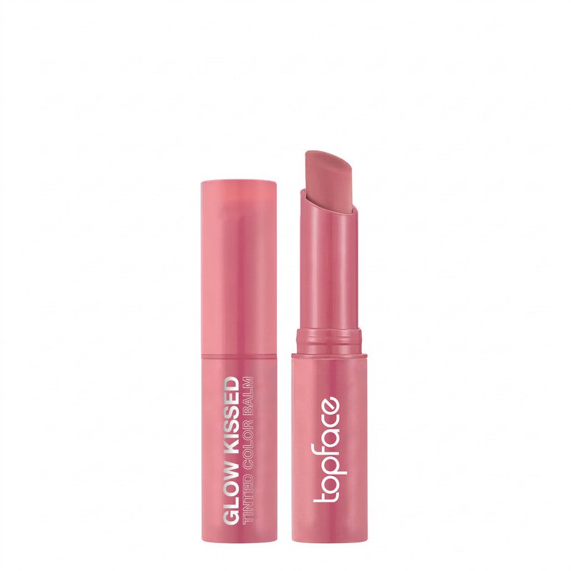 بالم لب رنگی و آبرسان تاپ فیس مدل Glow Kissed شماره 003 رنگ گوشتی مایل به رز