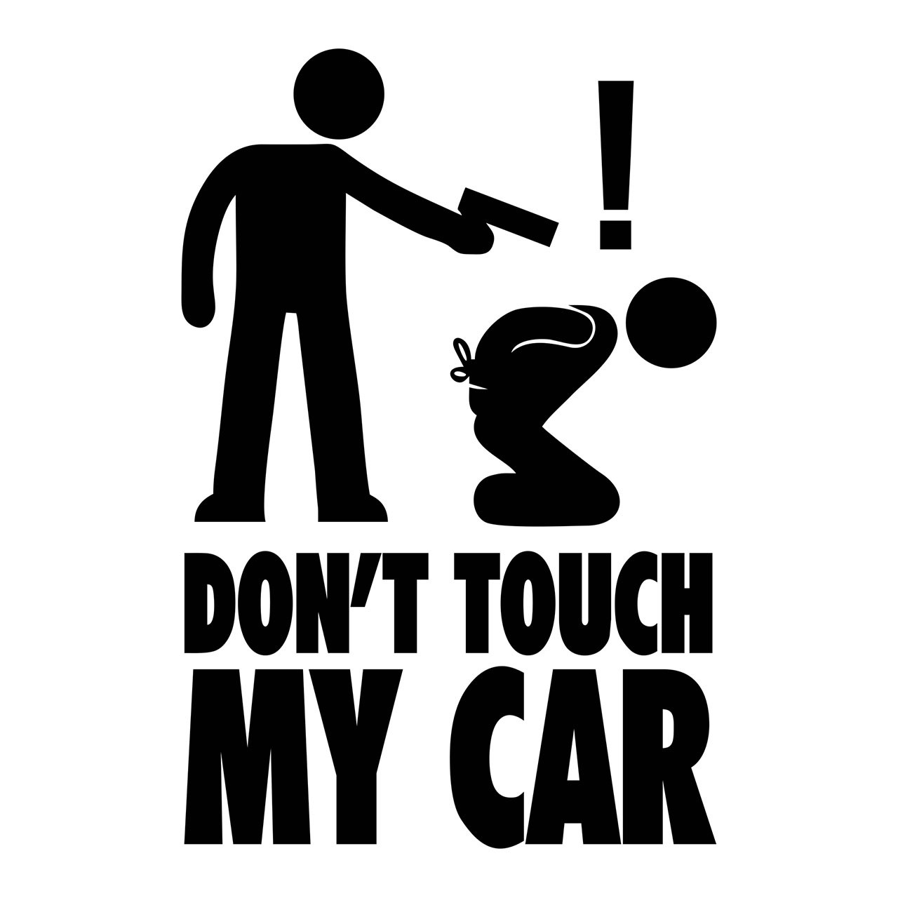 نقد و بررسی استیکر خودرو ونسونی طرح Dont Touch My Car توسط خریداران