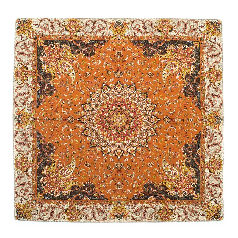 رومیزی ترمه کارگاه رستا طرح 104-14-1 سایز 100 در 100