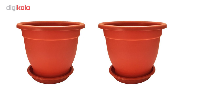 گلدان گلپونه مدل Benjamin 313 مجموعه 2 عددی