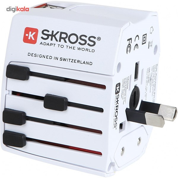 آداپتور اسکراس مدل World Adapter MUV USB