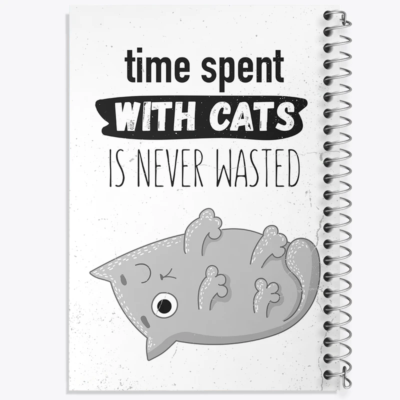 دفتر مشق 50 برگ خندالو طرح گربه بامزه کد N1071