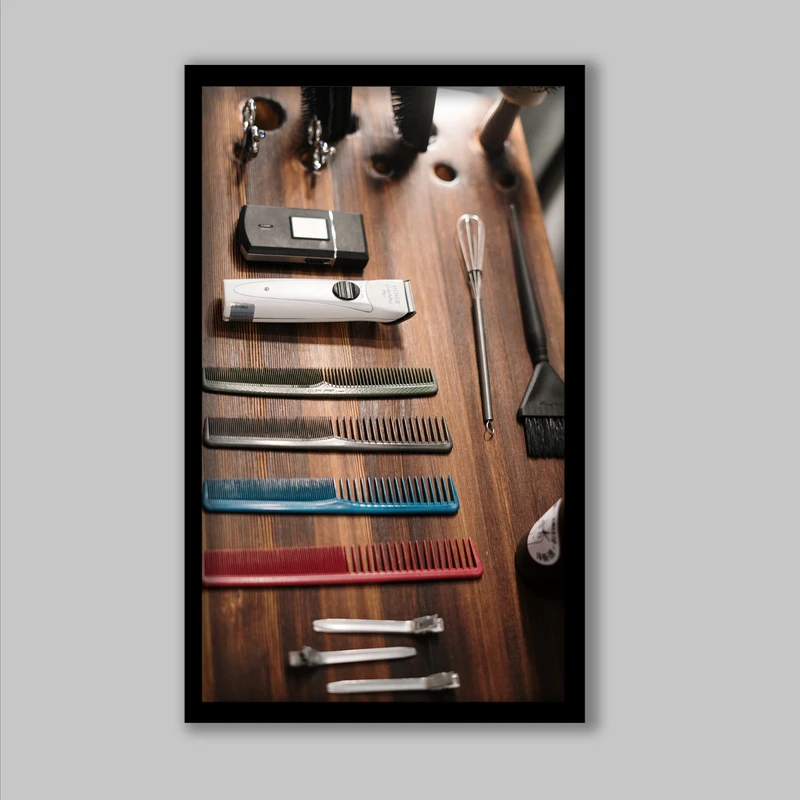 تابلو مدل آرایشگاه مردانه کد LA-G10860