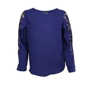 بلوز زنانه مدل سیمین رنگ آبی