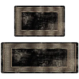  پادری مدل آشپزخانه رویه مخمل طرح ترک کد 2251 مجموعه دو عددی