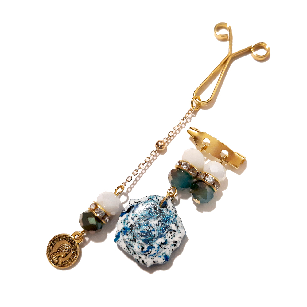 ست گیره روسری و سنجاق سینه زنانه مدل PM051