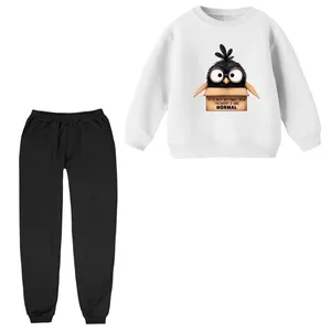 ست سویشرت آستین بلند و شلوار راحتی بچگانه مدل جوجه و جعبه