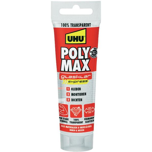 چسب درزگیر اوهو مدل Express Crystal Poly Max وزن 75 گرم چسب درزگیر اوهو مدل Express Crystal Poly Max وزن 75 گرم