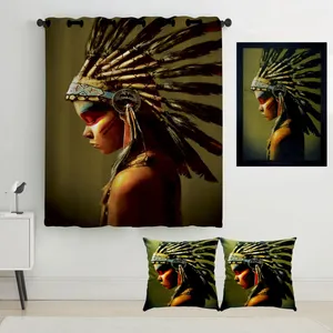 Rence S2-41027 Curtain with Tableau and Cushion