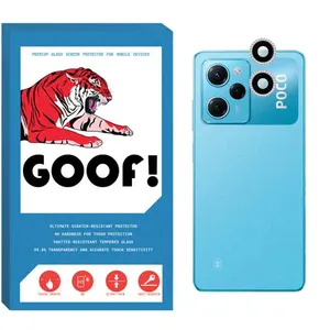 محافظ لنز دوربین گوف مدل رینگی نگین دار مناسب برای گوشی موبایل شیائومی Poco X5 Pro 5G