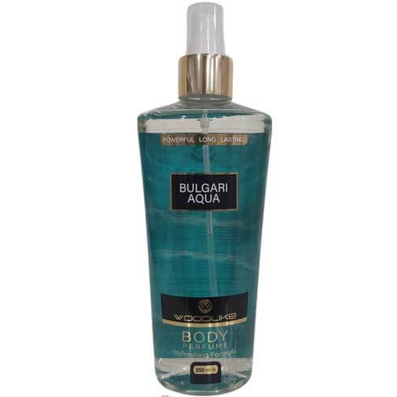 بادی اسپلش مردانه وودلایک مدل BULGARI AQUA حجم 250 میلی لیتر