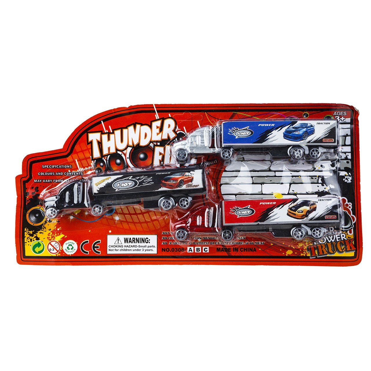 ماشین بازی مدل Thunder Fire بسته 3 عددی