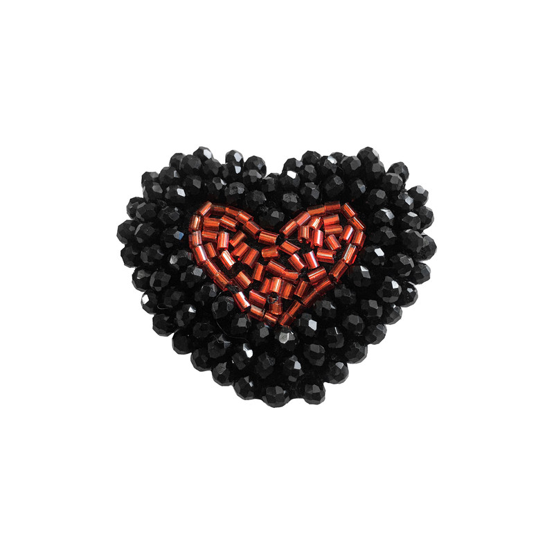 گل سینه زنانه مدل قلب کد 019