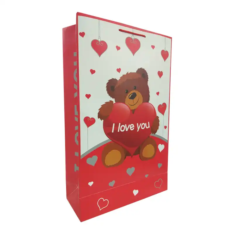 ساک هدیه طرح خرس قلبی کد 1050