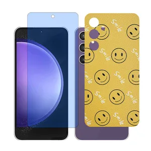 Glass Together model Anti-blue Screen Protector Suitable for Samsung Galaxy A55 Mobile Phone with Back cover sticker