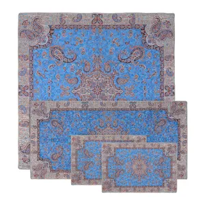 ست 4 تکه ترمه رومیزی ژینورا طرح آسمان