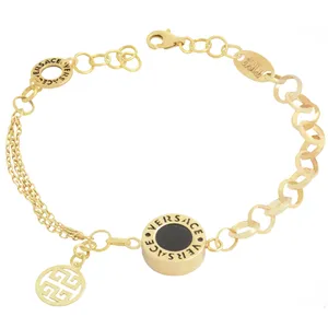 دستبند طلا 18 عیار زنانه طلای مستجابی کد VR18