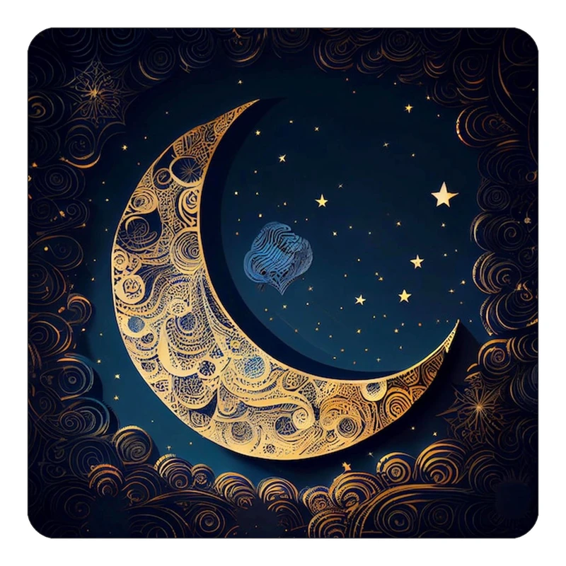 مگنت کاکتی طرح ماه و ستاره مدل mp50618