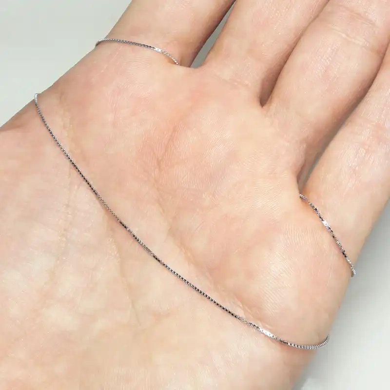 زنجیر نقره زنانه مدل ونیزی  کد 7008