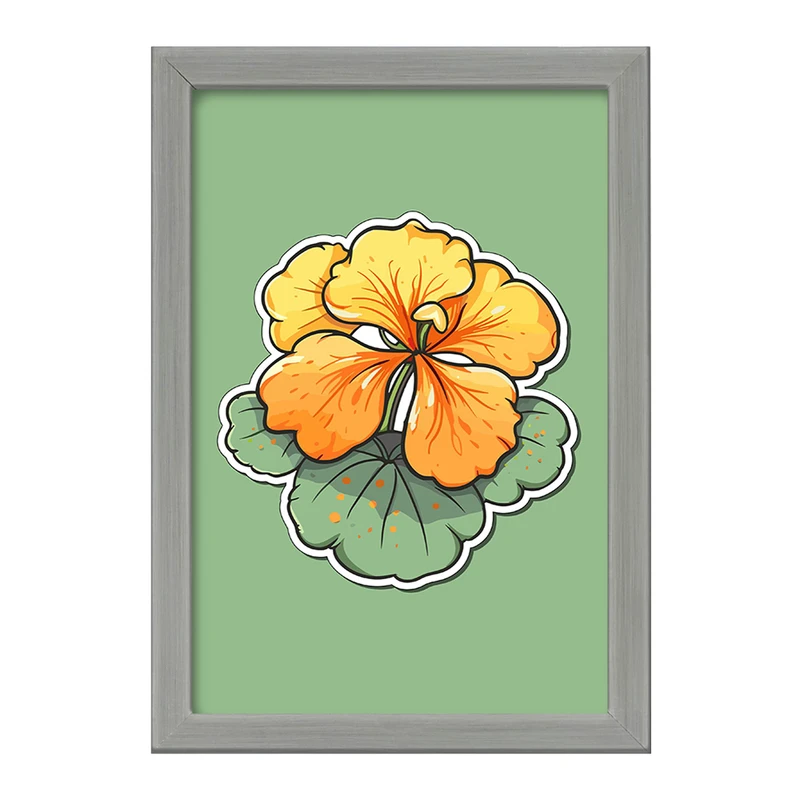 تابلو خندالو طرح گل و گیاه کد 36596