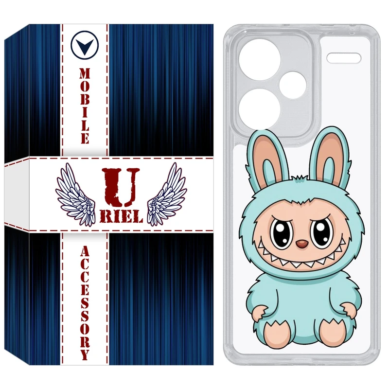 کاور یوریل مدل Clear کد 144 طرح لبوبو Labubu مناسب برای گوشی موبایل شیائومی Redmi Note 13 Pro Plus