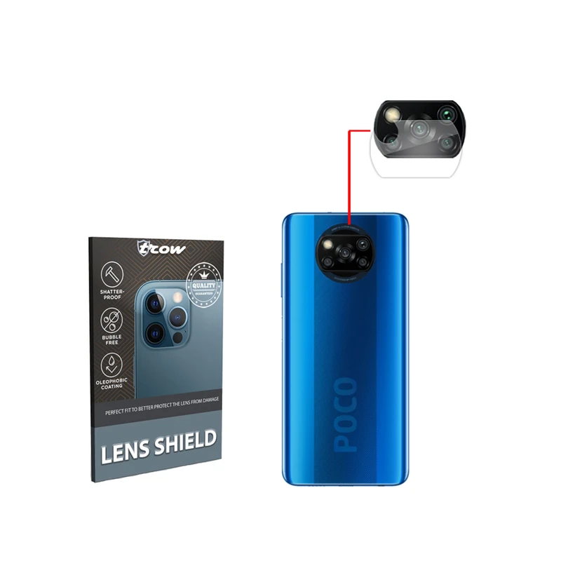 محافظ لنز دوربین ترو مدل x3pro مناسب برای گوشی موبایل شیائومی Poco X3 Pro