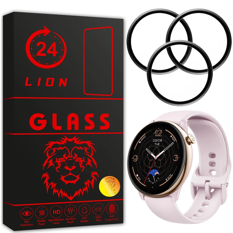 محافظ صفحه نمایش لاین مدل RT007 مناسب برای ساعت هوشمند شیائومی Amazfit GTR Mini بسته سه عددی