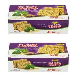 بیسکویت جوین با کنجد و ریحان گرجی - 500 گرم بسته 2 عددی
