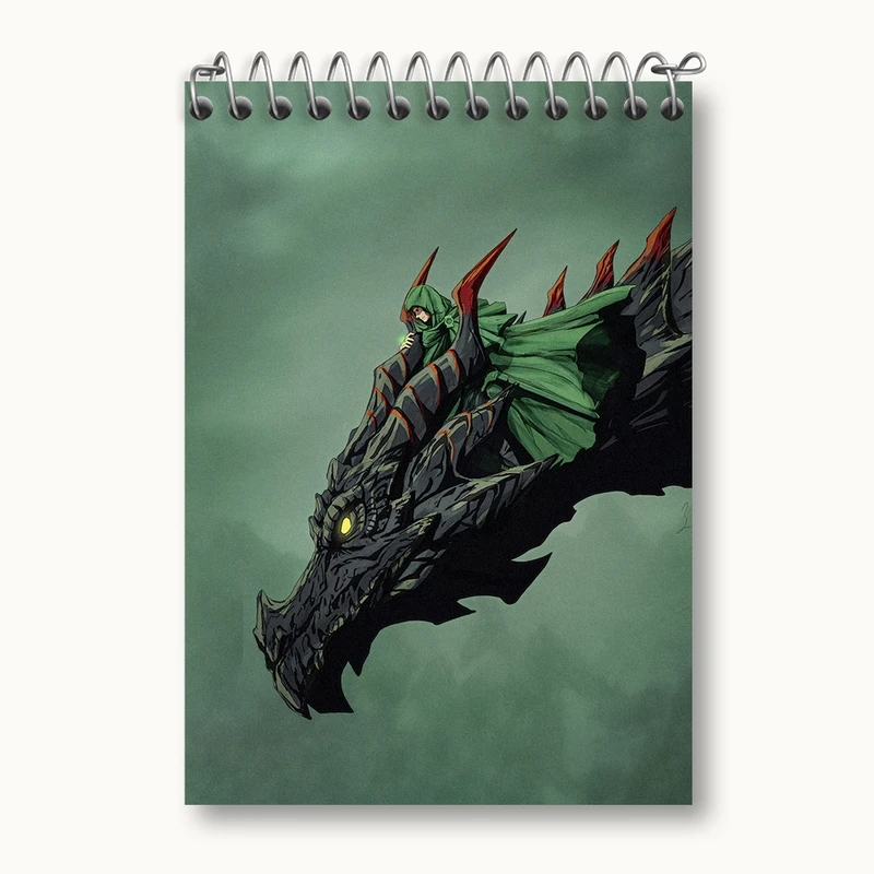 دفتر یادداشت 50 برگ خندالو مدل بازی اسکایریم (Skyrim) کد 32751