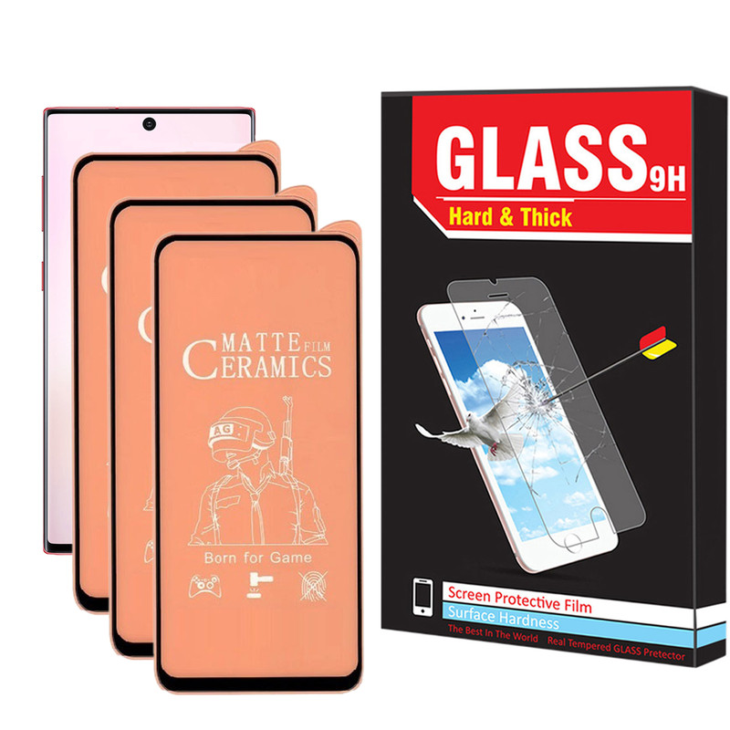 محافظ صفحه نمایش سرامیکی مات هارد اند تیک مدل CER-01 مناسب برای گوشی موبایل سامسونگ Galaxy Note 10 بسته سه عددی
