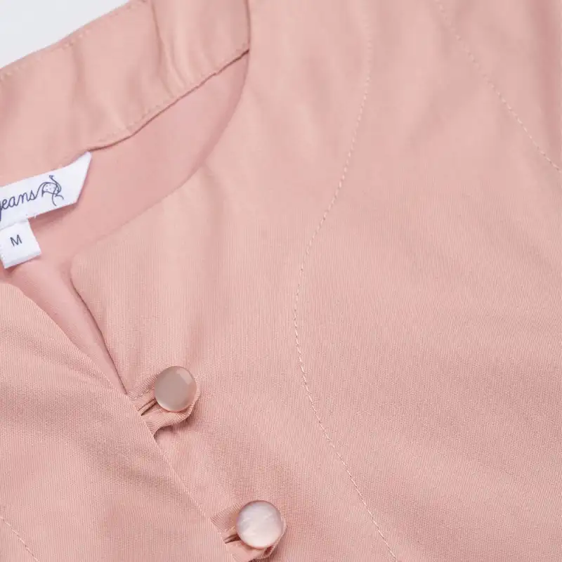 تاپ زنانه جوتی جینز مدل یقه گرد کد 200230 رنگ صورتی چرک